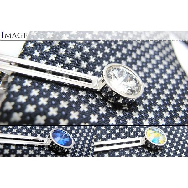 クリスタル ガラス センプリチェ タイバー タイピン タイクリップ タイどめ シンプル ストーン 日本製 バレンタイン 爆買 | SWAROVSKI | 26