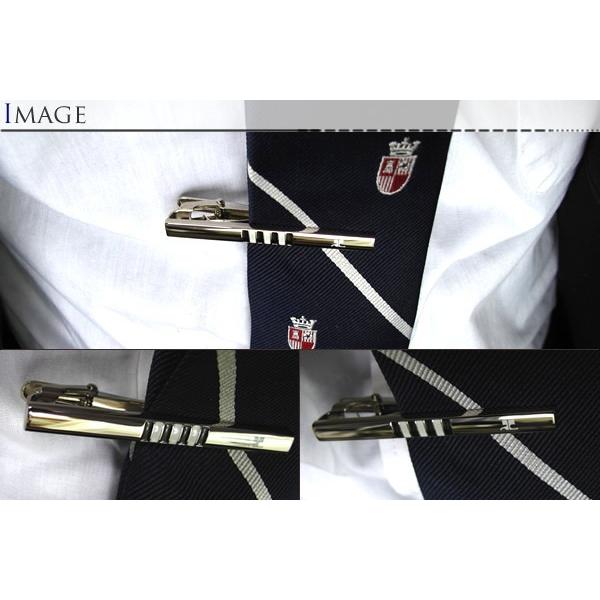 courreges クレージュ ストライプブラック&ホワイトタイバー（ネクタイピン ネクタイクリップ）バレンタイン 爆買 | courreges | 02