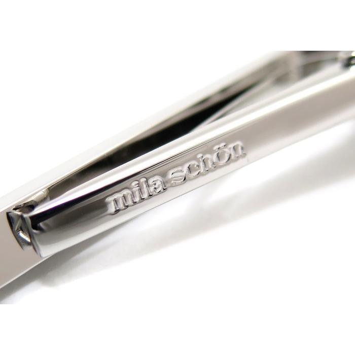 ネクタイピン ブランド アクセサリー mila schon ミラ・ショーン ガンメタリック ボーダー タイバー  タイクリップ シンプル 定番 ミラショーン バレンタイン | mila schon | 07