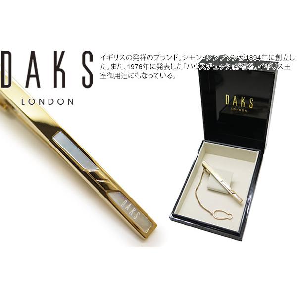 DAKS ダックス  ゴールド 白蝶貝 タイバー ネクタイピン タイどめ 高級感 結婚式 父の日 爆買 | DAKS