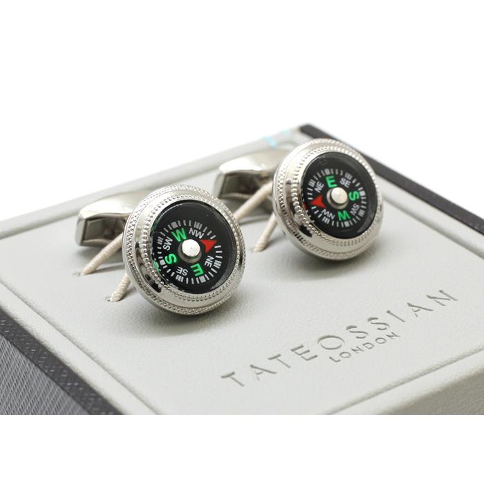 TATEOSSIAN タテオシアン メカニカル コンパス カフス（パラジウム）カフスボタン カフリンクス 爆買 | TATEOSSIAN | 08