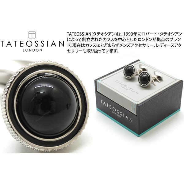 ブランド アクセサリー TATEOSSIAN タテオシアン ビジネス ジャイレイト 半貴石 カフス（パラジウム、オニキス＆ブラックエナメル）父の日 爆買 | TATEOSSIAN