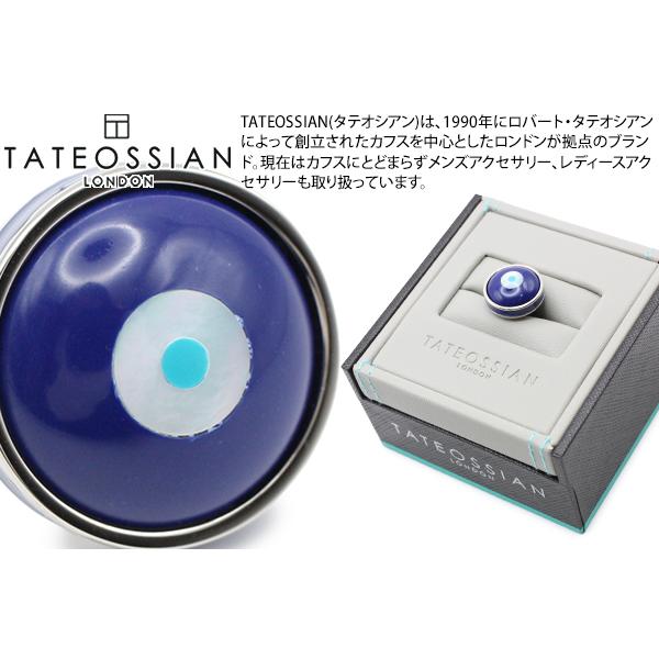 ブランド アクセサリー TATEOSSIAN タテオシアン ミロス イービルアイ ピンズ（パラジウム&ブルーエナメル＆白蝶貝）父の日 爆買 | TATEOSSIAN