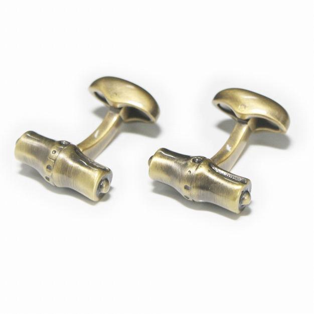 Babette Wasserman ゴールドバンブーカフスボタン（カフリンクス