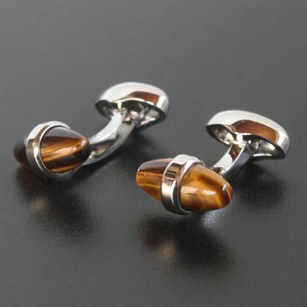 バベットワッサーマン・タイガーアイBulletカフスボタン カフス バベットワッサーマン・タイガーアイBulletカフスボタン