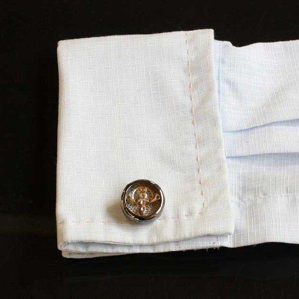 カフス カフスボタン ガンメタムーブメントデザイン : 鎌倉カフス工房