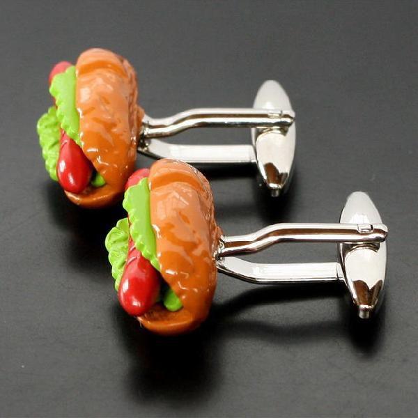カフス　カフスボタン　ホットドックの画像