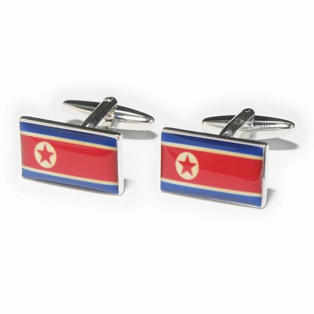 カフス　カフスボタン　北朝鮮国旗｜cuffs-kobo