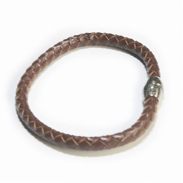 elizabeth parker エリザベスパーカー ブラウン編み込みレザー