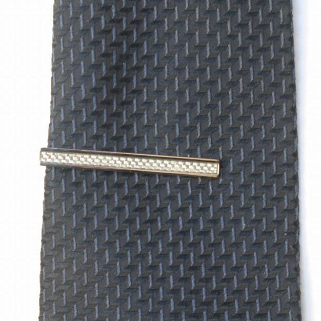 タイバー エリザベスパーカー ホワイトカーボンファイバーネクタイピン