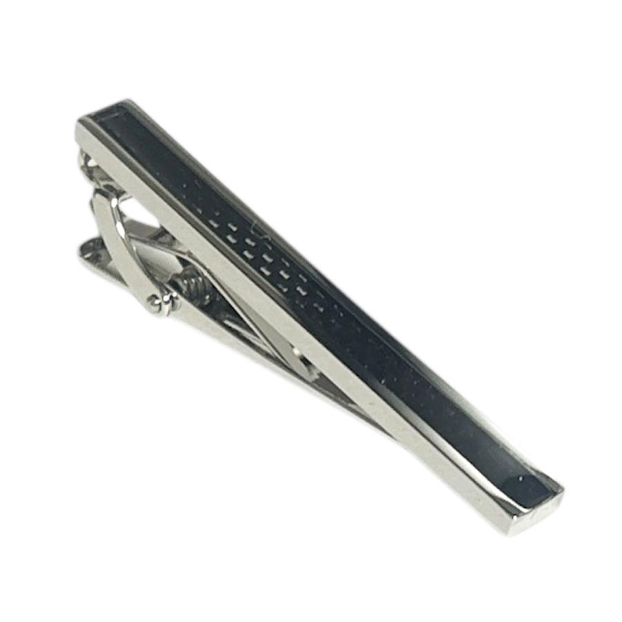 エリザベスパーカー　ブラックカーボンファイバーネクタイピン タイバー エリザベスパーカー ブラックカーボンファイバーネクタイピン