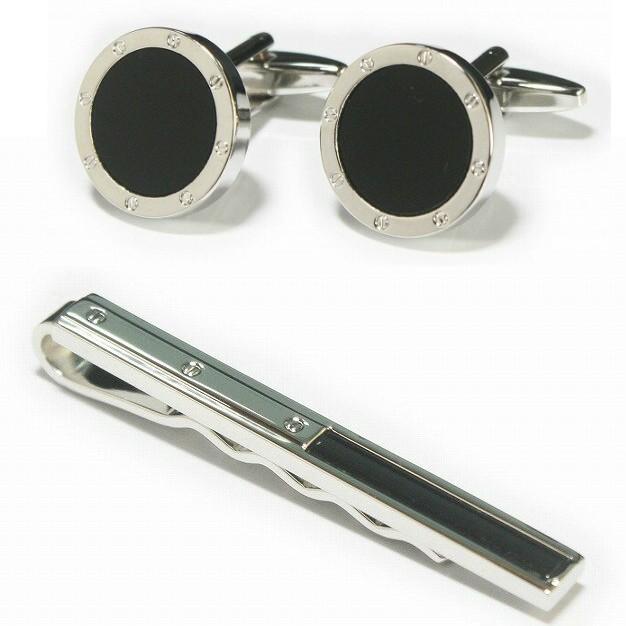 ブラックオニキス カフス、タイピンセット : 鎌倉カフス工房 - 通販