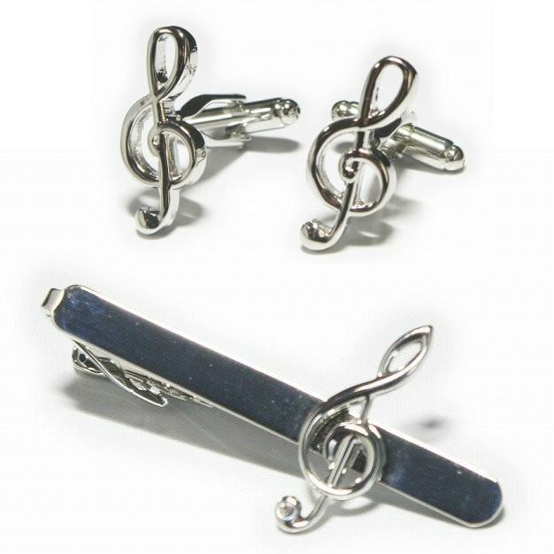 ト音記号カフス　ネクタイピンセット ト音記号カフス ネクタイピンセット : 鎌倉カフス工房 - 通販 - Yahoo