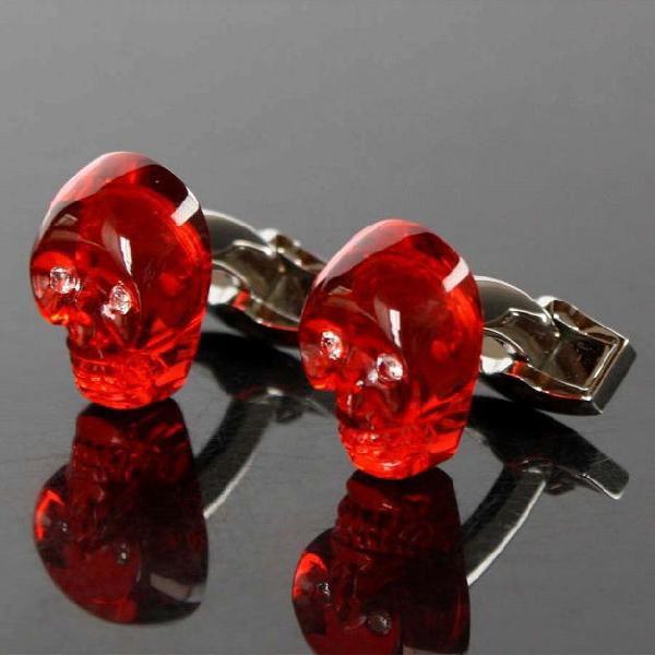 カフス カフスボタン タテオシアン・レッドクリスタルスカル : 鎌倉