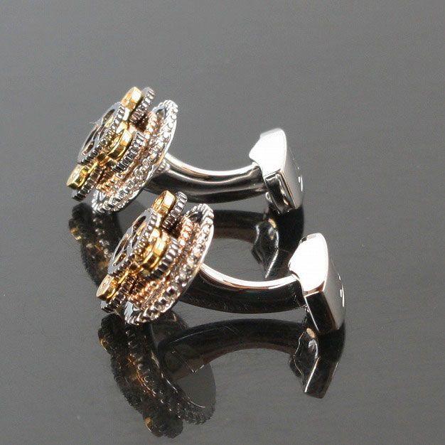 タテオシアン・シルバーギアRotondoカフス カフス タテオシアン・シルバーギアRotondoカフスボタン（カフリンクス