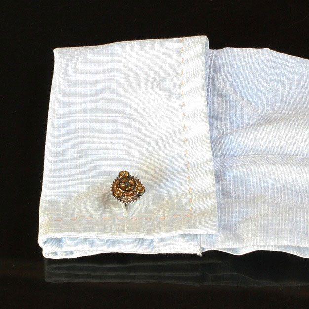 タテオシアン・シルバーギアRotondoカフス カフス タテオシアン・シルバーギアRotondoカフスボタン（カフリンクス