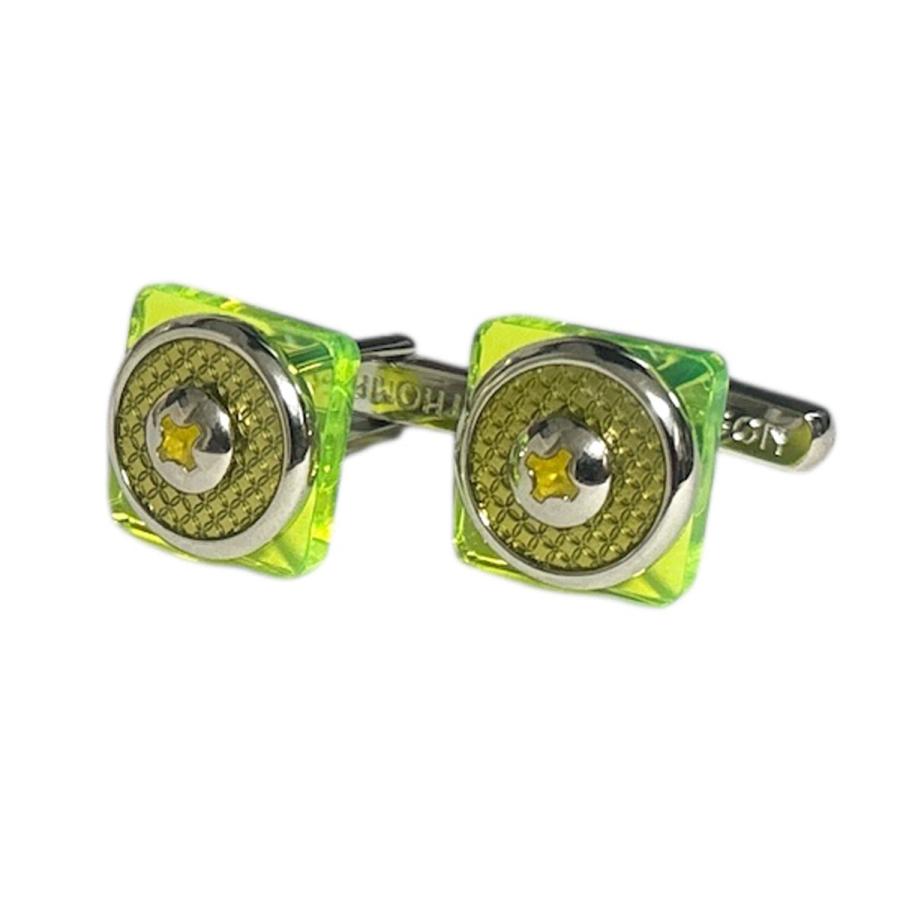 カフス カフスボタン トンプソン グリーンスクエアー : 鎌倉カフス工房