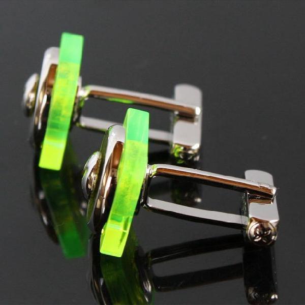 【トンプソン】グリーンスクエアーカフス カフス カフスボタン トンプソン グリーンスクエアー : 鎌倉カフス工房