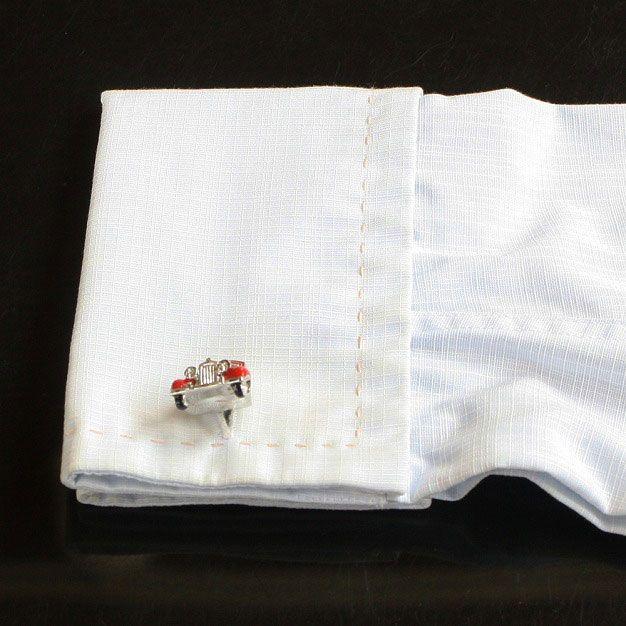 カフス トンプソン・レッドビンテージカーカフスボタン（カフリンクス