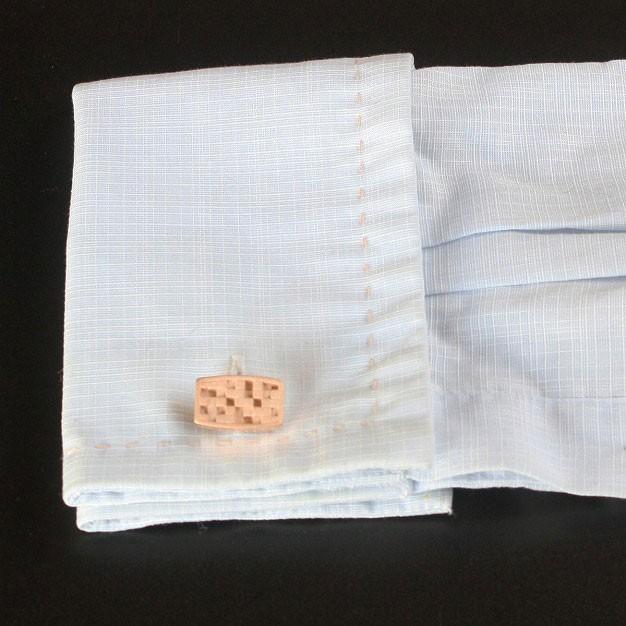 THOMPSON トンプソン ピンクゴールドキューブデザインカフスボタン・カフリンクス メンズ th075 THOMPSON トンプソン ピンクゴールドキューブデザインカフスボタン