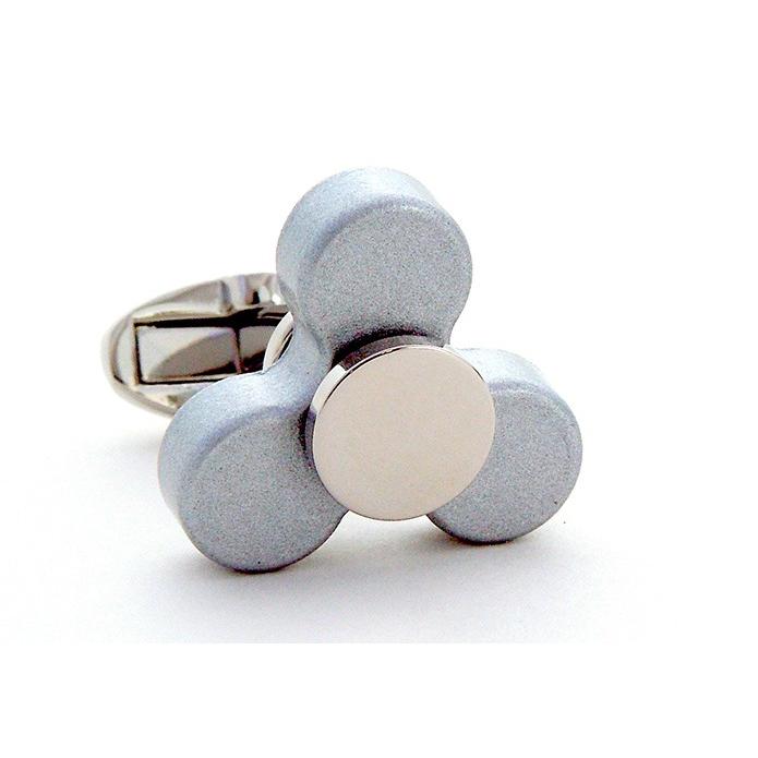 超特価激安 おもしろマイクロハンドスピナーカフス回転します 色 銀 カフスボタン シルバー 男女 カフリングス おしゃれ かわいい プレゼント ギ Aynaelda Com
