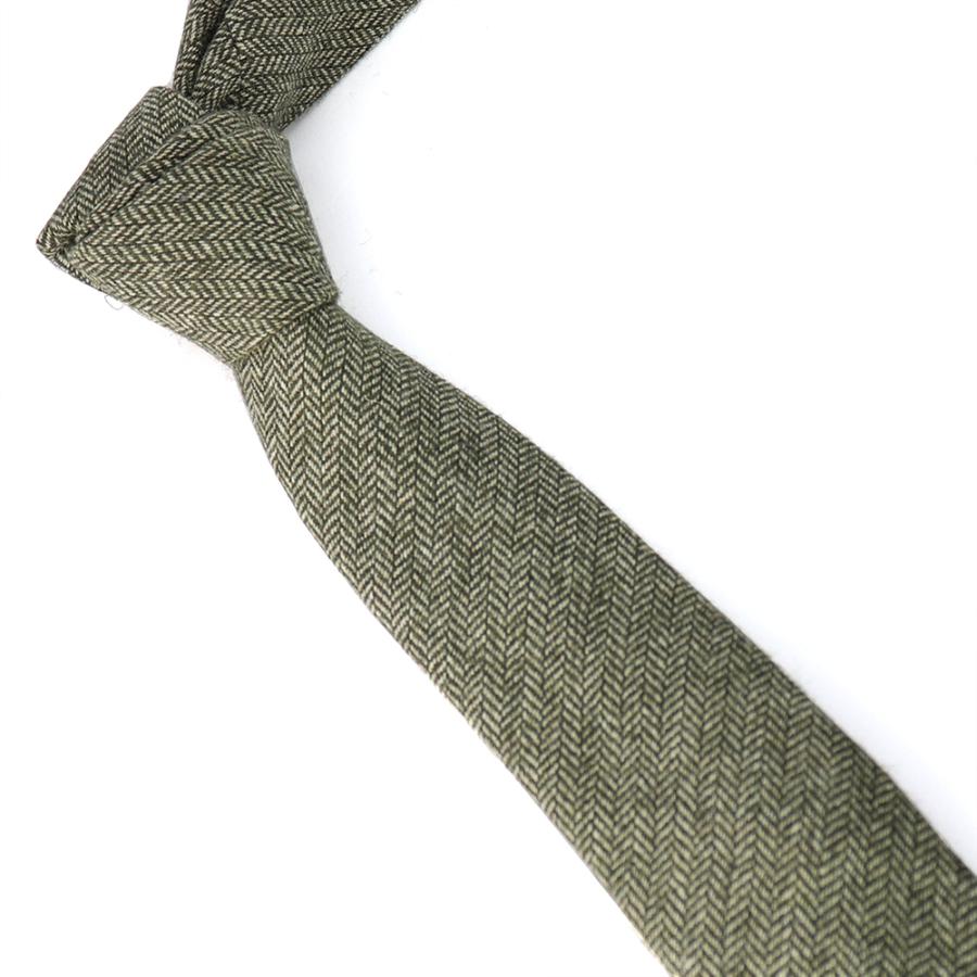 ウール100％ ツイードネクタイ ヘリンボーン柄 [ おしゃれ かわいい