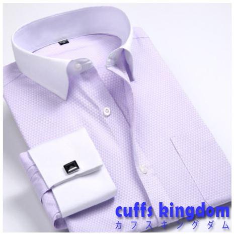 ☆送料無料☆カフス専用クレリックシャツダブルカフワイシャツ【色