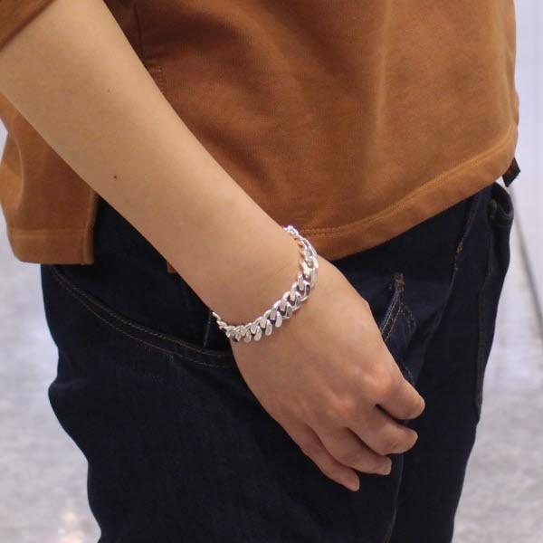 シルバー925ブレスレット喜平チェーン10mm×20cm シルバー925 ブレスレット 10mm SILVER925 喜平 メンズ