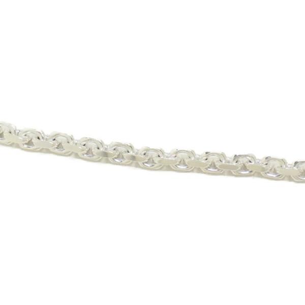 角小豆チェーン ブレスレット シルバー925 6mm 20cm イタリア製