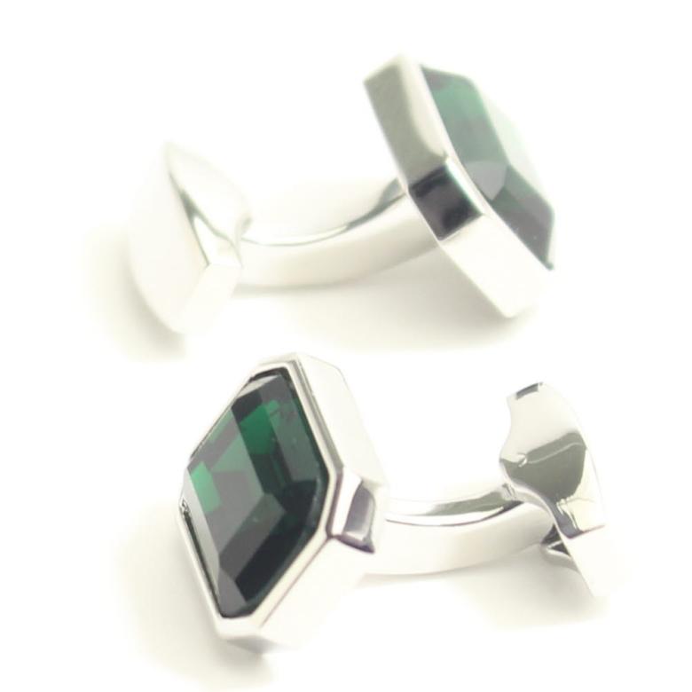 カフス カフスボタン エメラルドグリーン緑 メンズ プレゼント カフス 