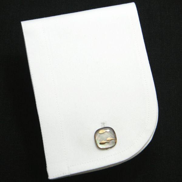 受注生産品 カフス カフスボタン Mt Artigiano 伊藤若冲カエル おたまじゃくし 蒔絵 メンズ ブランド プレゼント カフスマニアの画像
