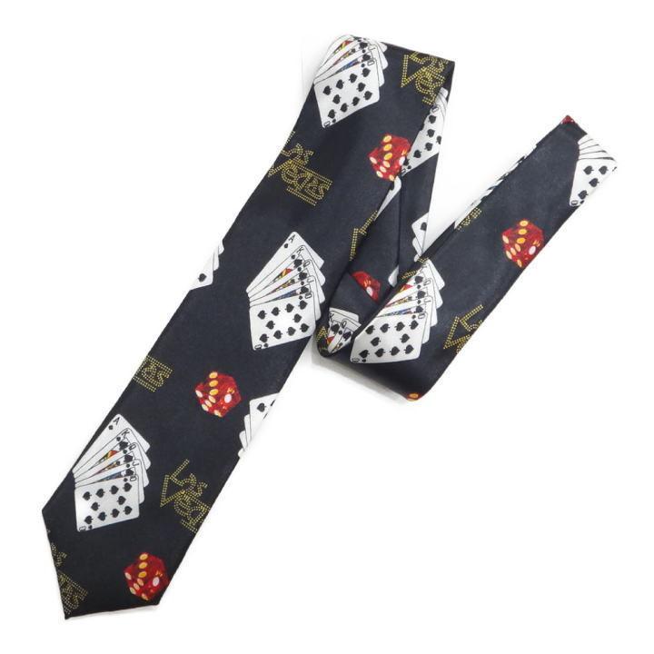 トランプ サイコロ ラスベガス カジノ コミックネクタイ : カフス