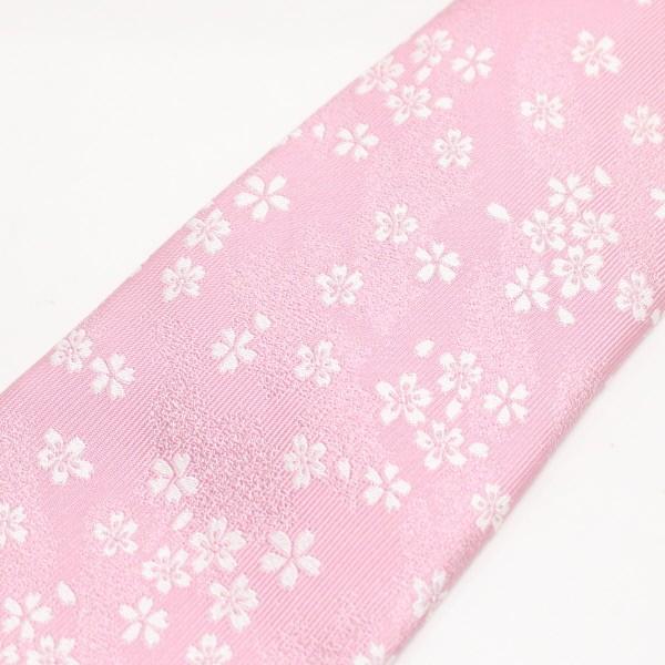 ネクタイ 富士桜工房 桜色 桜花 日本製 シルク ジャカード 和風 メンズ 