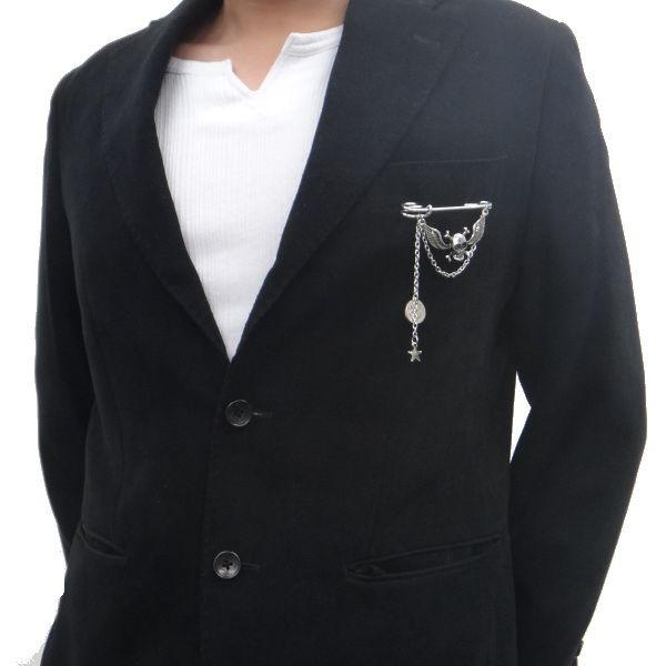 ラペルピン ウィング スカルとコインの安全ピンブローチ メンズ スーツ プレゼント カフスマニア Pbc11 カフス タイピン カフスマニア 通販 Yahoo ショッピング