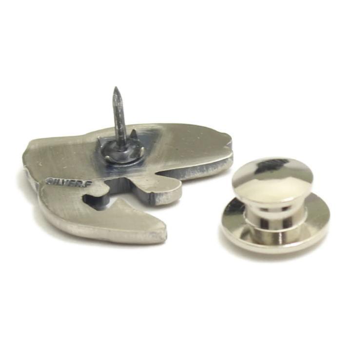 跳ねる ヤマメ やまめ 魚 さかな 笑顔 元気 アンティーク調 ラペルピン