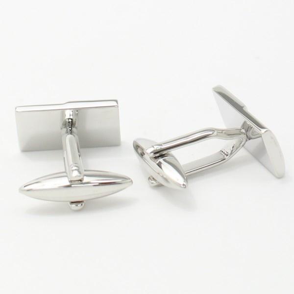 セット 3粒クリスタル シルバーの艶めきカフス タイピン セット メンズ