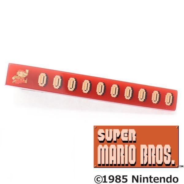 レッド赤 ドット絵マリオとコインのキャラクタータイピン カフスマニア ユニーク ネクタイピン おしゃれ プレゼント メンズ スーツアクセサリー専門店 おすすめ