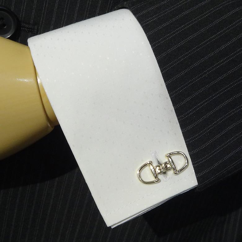 SWANK ゴールド ホースビット カフス カフスボタン タイピン ネクタイピン セット_2