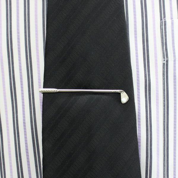 タイピン ネクタイピン シルバー ゴルフクラブ ユニークメンズ