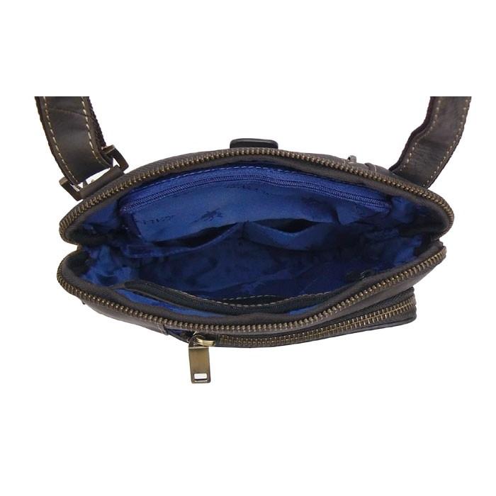 レザー ショルダー バッグ   15056 ROY-M / 音楽プレイヤー対応 斜め掛け レザー 本革 VISCONTI |  | 02