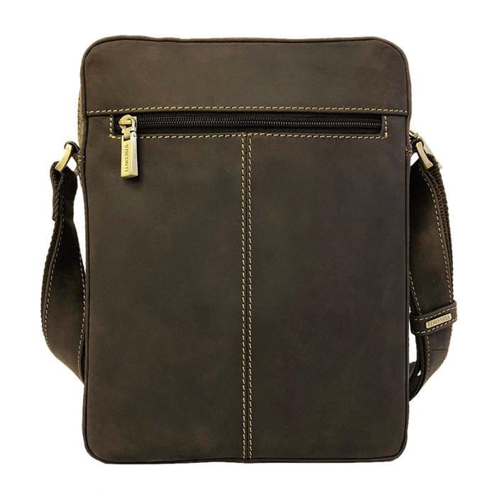 レザー ミディアム ショルダー バッグ   16050 DREW-M / 本革 牛革 レザー ファスナー ジップトップ 斜め掛け VISCONTI |  | 02