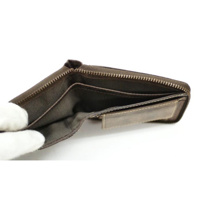 二つ折り ラウンドジップ ウォレット 702 Bullet / 本革 二つ折り 財布 レザーウォレット 札入れ 小銭入れ カード入れ VISCONTI (メール便可 |  | 02