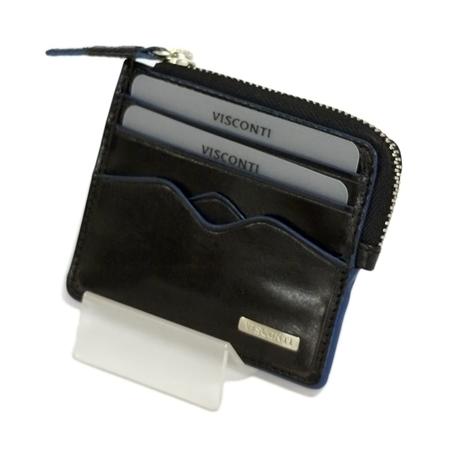 サンプル品 アウトレット 返品交換不可 / AP34 レザー カード コイン ケース / カード入れ 小銭入れ / 本革 VISCONTI メール便可 |  | 01