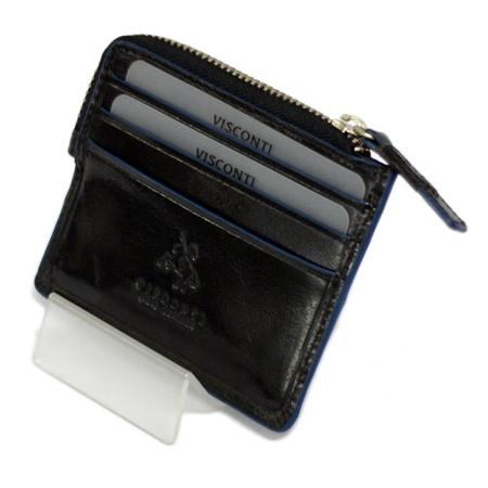 サンプル品 アウトレット 返品交換不可 / AP34 レザー カード コイン ケース / カード入れ 小銭入れ / 本革 VISCONTI メール便可 |  | 02