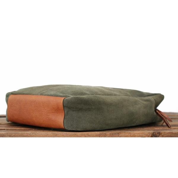 SALE　ヌバックレザー PCバッグ ショルダーバッグ CAB-PC36 オリーブグリーン / PAUL MARIUS ポール・マリウス 本革 A4 ノート パソコン ビジネス カーキ |  | 04