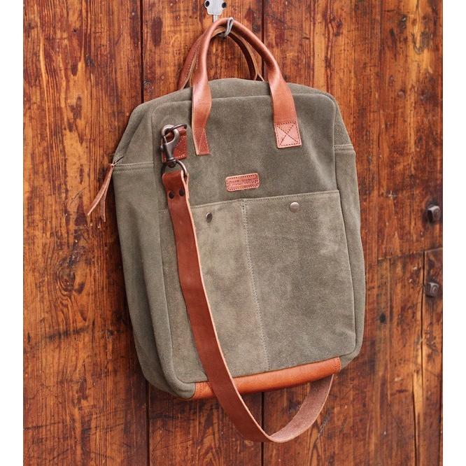 SALE　ヌバックレザー PCバッグ ショルダーバッグ CAB-PC36 オリーブグリーン / PAUL MARIUS ポール・マリウス 本革 A4 ノート パソコン ビジネス カーキ |  | 06