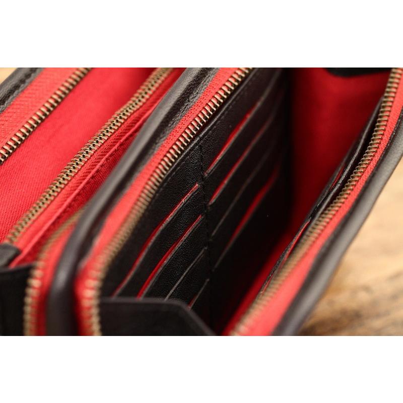 SALE ラウンドジップ ロングウォレット　COM-20 ブラック / PAUL MARIUS ポール・マリウス 本革 ナチュラル |  | 04