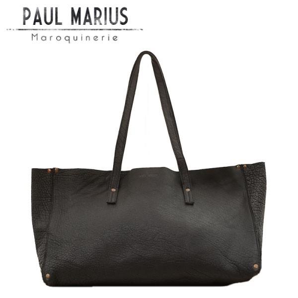 SALE レザー トート バッグ EFF-48M ブラック / 本革 PAUL MARIUS 
