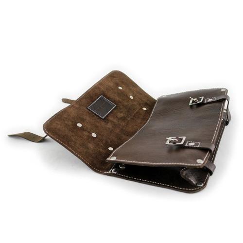 SALE レザー ツールバッグ 薄型 ショルダーバッグ ENV-30 ダーク ブラウン / 本革 PAUL MARIUS ナチュラル 斜め掛け |  | 01