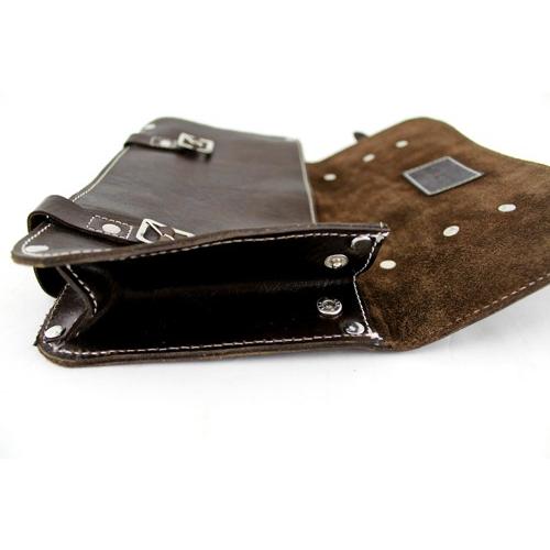 SALE レザー ツールバッグ 薄型 ショルダーバッグ ENV-30 ダーク ブラウン / 本革 PAUL MARIUS ナチュラル 斜め掛け |  | 03